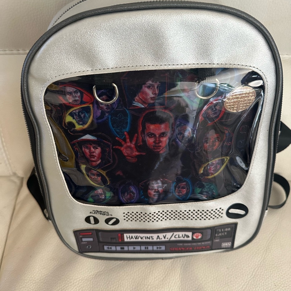 Stranger Things Hawkins A.V/ Club  theme collectors backpack